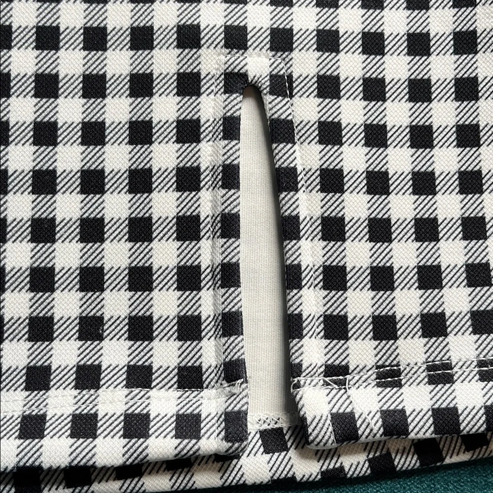 Princess Polly Black and White Gingham A-Line Mini Skirt- Like New- Size 2 - Picture 5 of 5